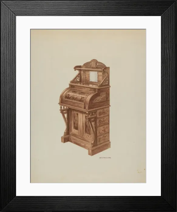 Framed Print : Secretary, c. 1937. Creator: Randolph F Miller Framed Print : Secretary, c. 1937. Creator: Randolph F Miller