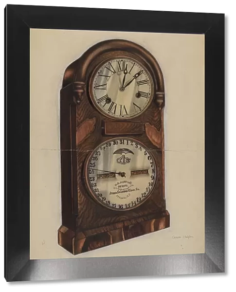 Clock, c. 1937. Creator: Grace Halpin