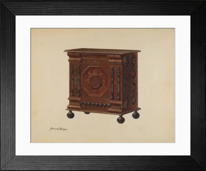 Framed Print : Cabinet for Storage, 1938. Creator: Bernard Krieger Framed Print : Cabinet for Storage, 1938. Creator: Bernard Krieger