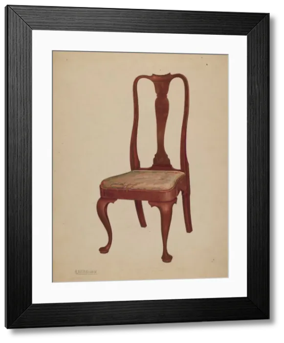 Framed Print : Chair, 1937. Creator: Arsen Maralian Framed Print : Chair, 1937. Creator: Arsen Maralian