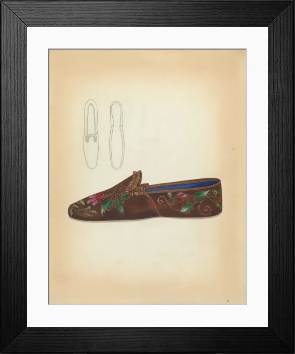 Framed Print : Ladys Slipper, 1935 / 1942. Creator: Esther Hansen Framed Print : Ladys Slipper, 1935 / 1942. Creator: Esther Hansen