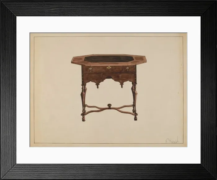 Framed Print : Tea Table, c. 1936. Creator: Nicholas Gorid Framed Print : Tea Table, c. 1936. Creator: Nicholas Gorid