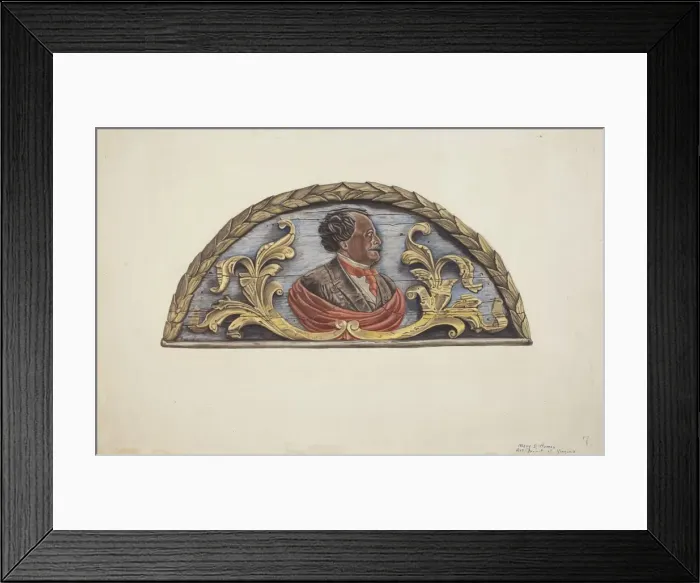 Framed Print : Stern Board from Ship John Penrose, c. 1939. Creator: Mary E Humes Framed Print : Stern Board from Ship John Penrose, c. 1939. Creator: Mary E Humes