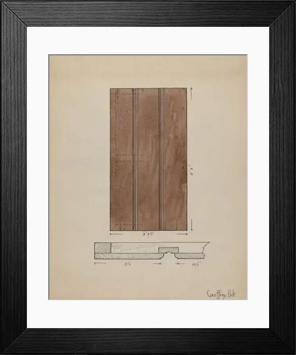 Framed Print : Original Inside Door to Sacristy, c. 1936. Creator: Geoffrey Holt Framed Print : Original Inside Door to Sacristy, c. 1936. Creator: Geoffrey Holt