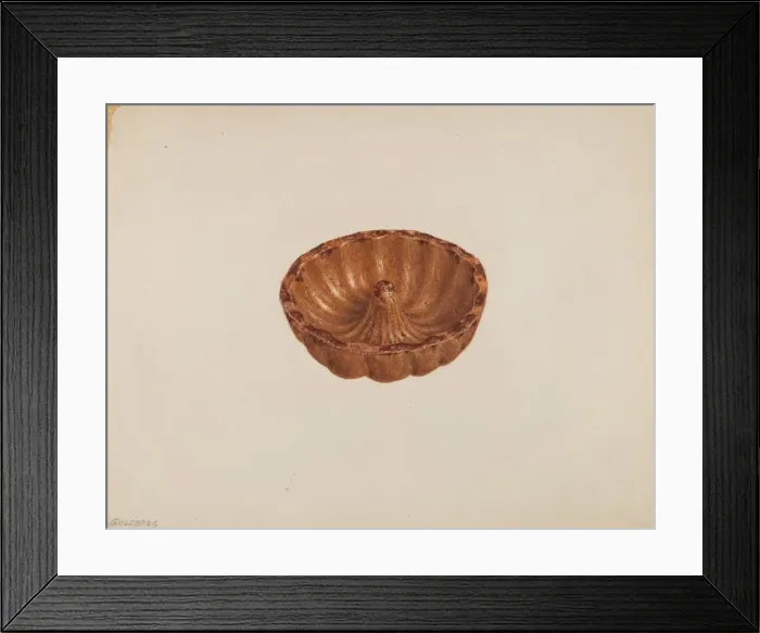 Framed Print : Turks Head Mold, c. 1940. Creator: Isadore Goldberg Framed Print : Turks Head Mold, c. 1940. Creator: Isadore Goldberg
