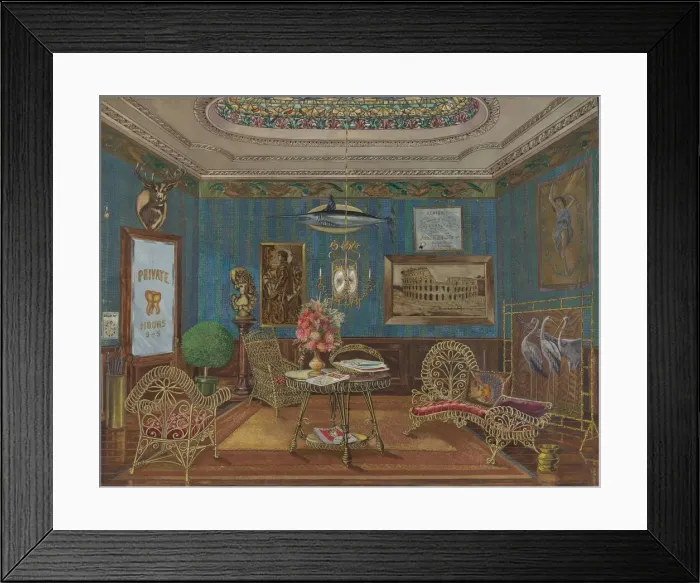 Framed Print : Dentists Waiting Room, 1935 / 1942. Creator: Perkins Harnly Framed Print : Dentists Waiting Room, 1935 / 1942. Creator: Perkins Harnly