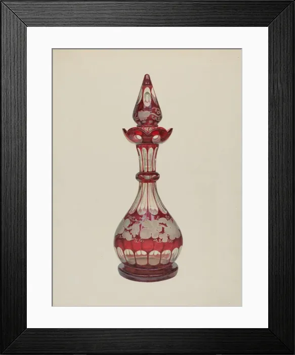Framed Print : Decanter, 1935 / 1942. Creator: Frank M Keane Framed Print : Decanter, 1935 / 1942. Creator: Frank M Keane