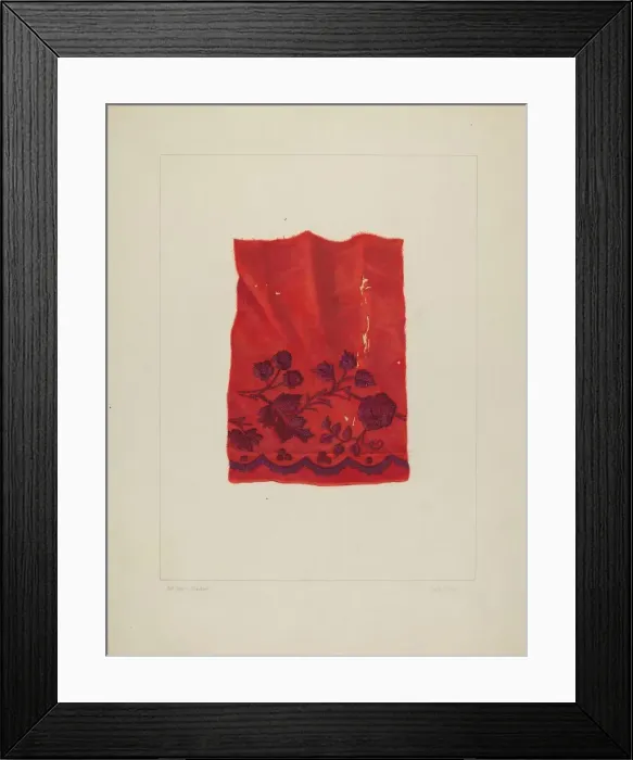 Framed Print : Embroidery, 1935 / 1942. Creator: Frank J Mace Framed Print : Embroidery, 1935 / 1942. Creator: Frank J Mace