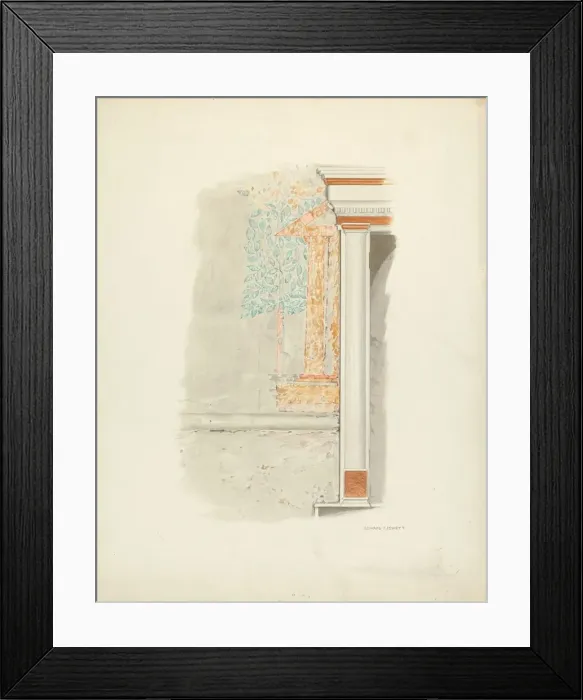 Framed Print : Wall Painting, 1939. Creator: Edward Jewett Framed Print : Wall Painting, 1939. Creator: Edward Jewett