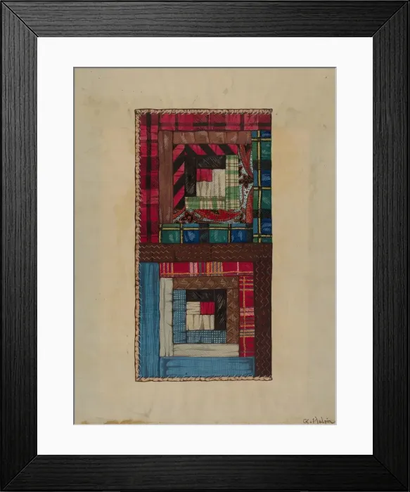 Framed Print : Quilt, c. 1936. Creator: Grace Halpin Framed Print : Quilt, c. 1936. Creator: Grace Halpin