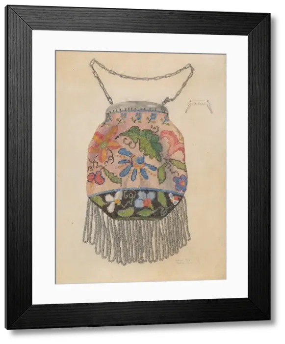 Framed Print : Bag, 1935 / 1942. Creator: Samuel O. Klein Framed Print : Bag, 1935 / 1942. Creator: Samuel O. Klein