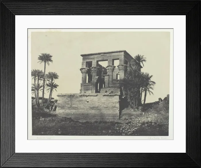 Framed Print : Temple Hypethre, Philoe;Nubie, 1849 / 51, printed 1852. Creator: Maxime du Camp Framed Print : Temple Hypethre, Philoe;Nubie, 1849 / 51, printed 1852. Creator: Maxime du Camp
