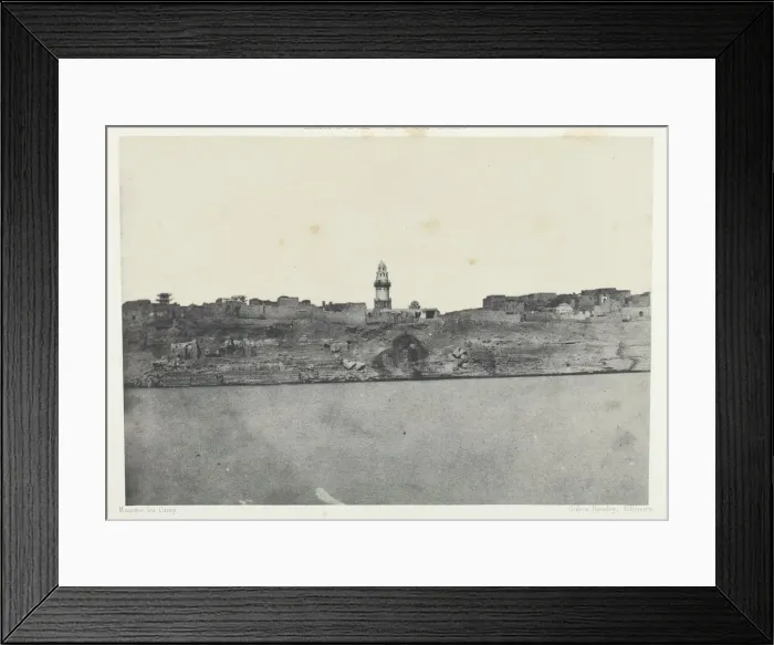 Framed Print : Vue Generale d Esneh, Haute-Egypte, 1849 / 51, printed 1852 Framed Print : Vue Generale d Esneh, Haute-Egypte, 1849 / 51, printed 1852