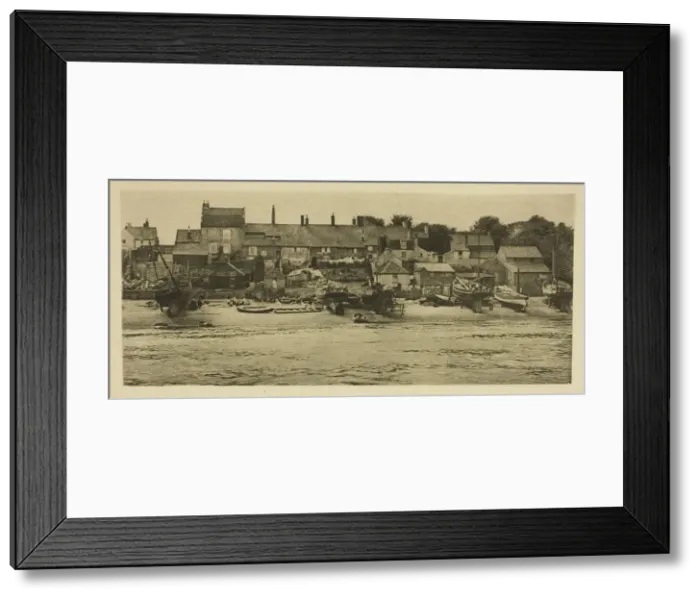 Framed Print : A Corner of old Yarmouth, 1887. Creator: Peter Henry Emerson Framed Print : A Corner of old Yarmouth, 1887. Creator: Peter Henry Emerson