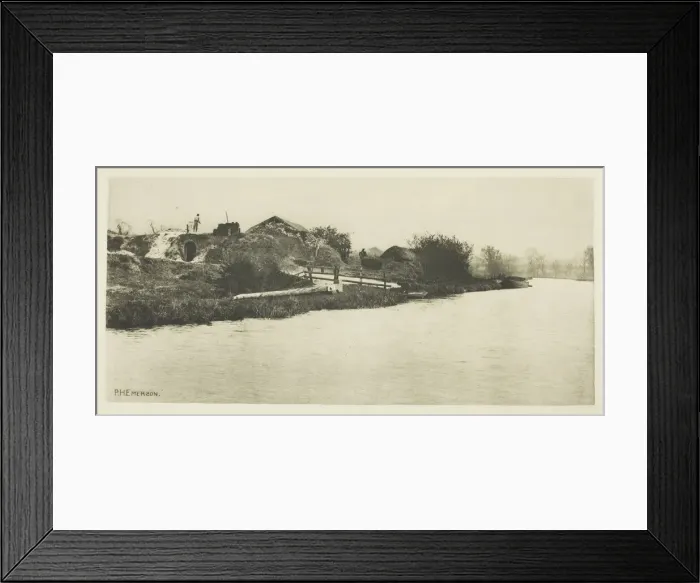 Framed Print : Brickfield on the River Bure (Norfolk), c. 1883 / 87, printed 1888 Framed Print : Brickfield on the River Bure (Norfolk), c. 1883 / 87, printed 1888