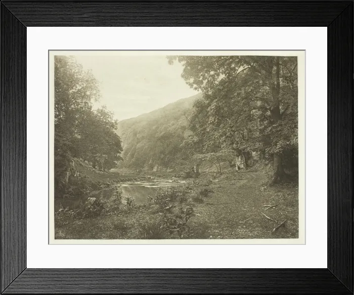 Framed Print : In Dove Dale, 1880s. Creator: Peter Henry Emerson Framed Print : In Dove Dale, 1880s. Creator: Peter Henry Emerson