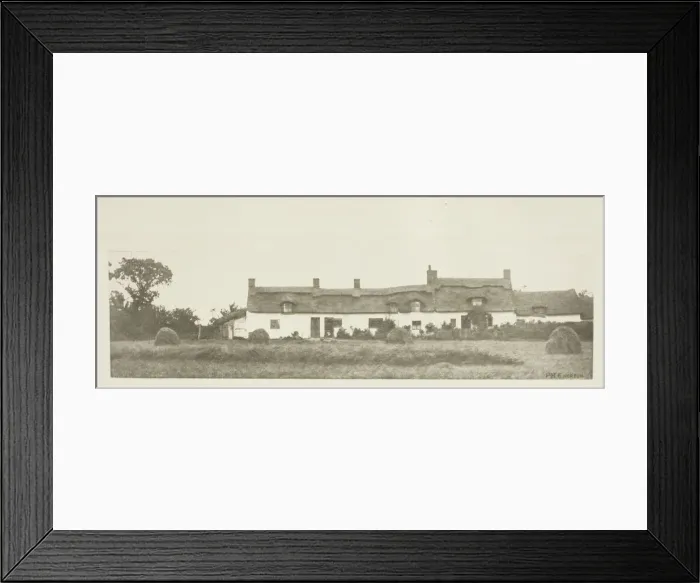 Framed Print : Norfolk Cottages, c. 1883  /  87, printed 1888. Creator: Peter Henry Emerson