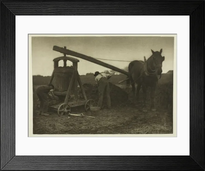 Framed Print : The Clay Mill (Norfolk), c. 1883 / 87, printed 1888. Creator: Peter Henry Emerson Framed Print : The Clay Mill (Norfolk), c. 1883 / 87, printed 1888. Creator: Peter Henry Emerson