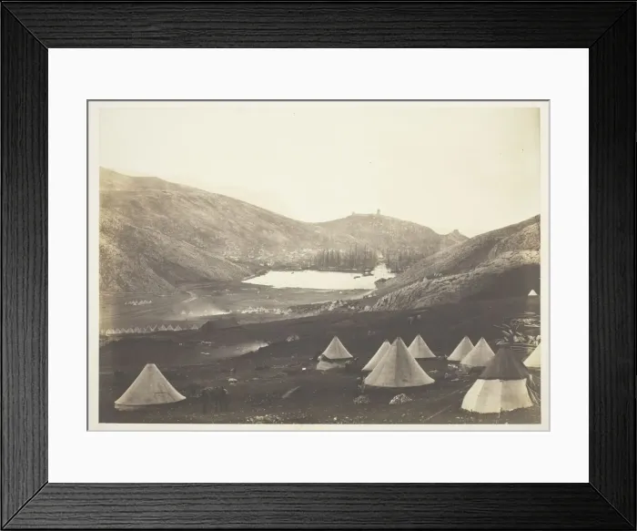 Framed Print : Balaklava from Guards Hill, 1855. Creator: Roger Fenton Framed Print : Balaklava from Guards Hill, 1855. Creator: Roger Fenton