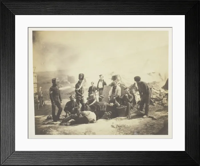 Framed Print : Cooking House of the 8th Hussars, 1855. Creator: Roger Fenton Framed Print : Cooking House of the 8th Hussars, 1855. Creator: Roger Fenton