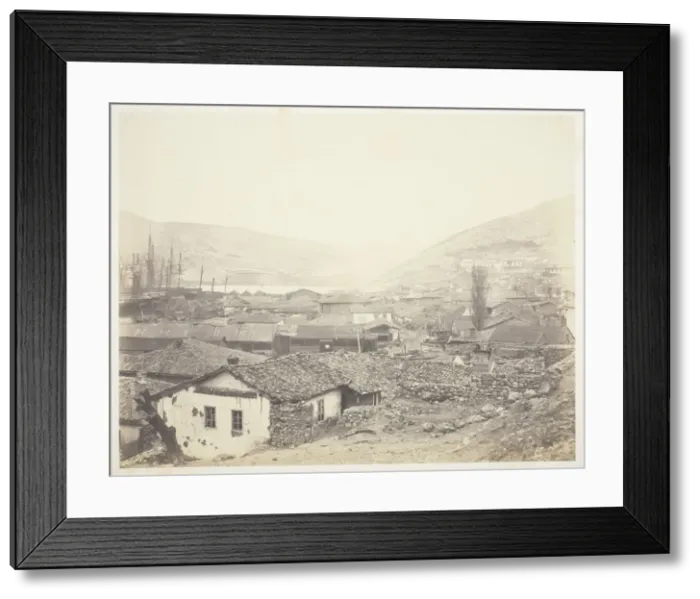 Framed Print : General View of Balaklava, 1855. Creator: Roger Fenton Framed Print : General View of Balaklava, 1855. Creator: Roger Fenton