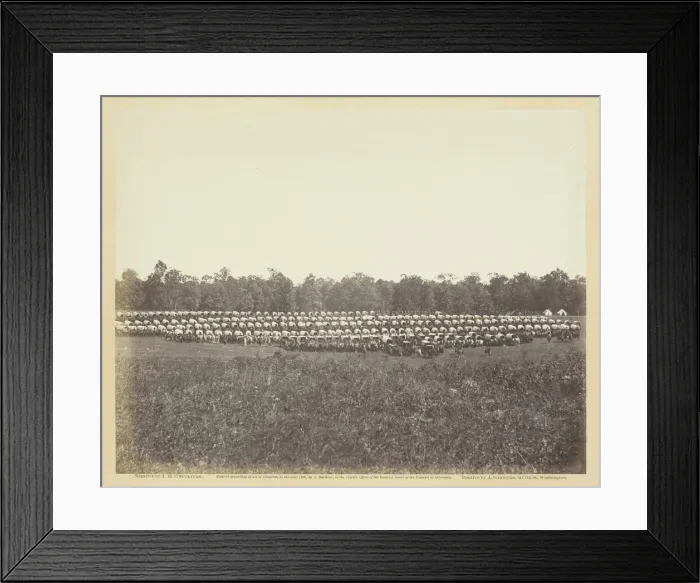 Framed Print : Wagon Park, Brandy Station, Virginia, May 1863. Creator: Alexander Gardner Framed Print : Wagon Park, Brandy Station, Virginia, May 1863. Creator: Alexander Gardner
