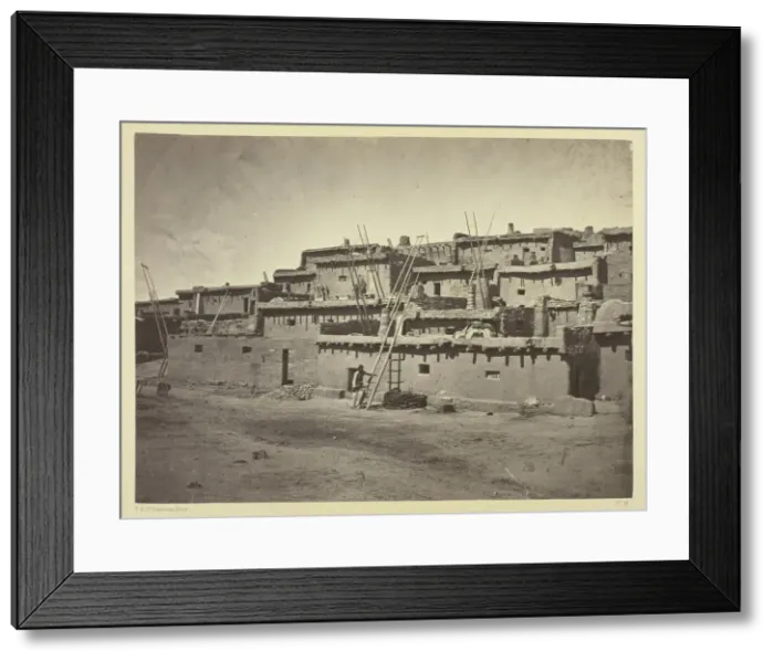 Framed Print : Section of the South Side of Zuni Pueblo, N. M. 1873. Creator: Tim O Sullivan Framed Print : Section of the South Side of Zuni Pueblo, N. M. 1873. Creator: Tim O Sullivan