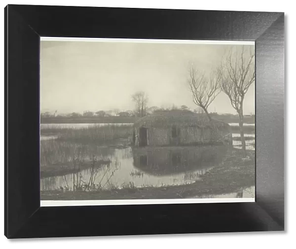 A Reed Boat-House, 1886. Creator: Peter Henry Emerson