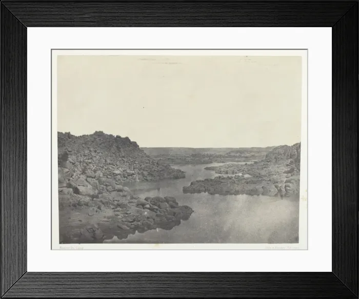 Framed Print : Sortie de la Premiere Cataracte, Haute-Egypte, 1849 / 51, printed 1852 Framed Print : Sortie de la Premiere Cataracte, Haute-Egypte, 1849 / 51, printed 1852