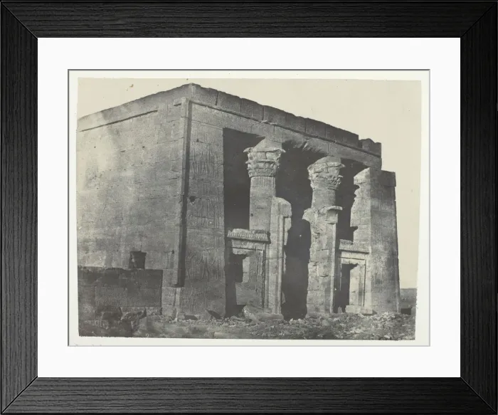 Framed Print : Temple De Dakkeh, Naos; Nubie, 1849 / 51, printed 1852. Creator: Maxime du Camp Framed Print : Temple De Dakkeh, Naos; Nubie, 1849 / 51, printed 1852. Creator: Maxime du Camp