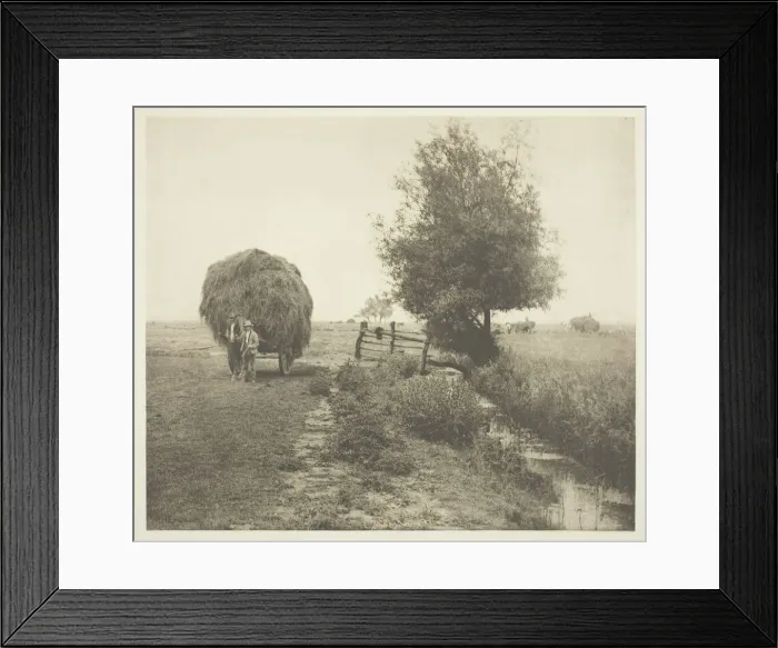 Framed Print : In the Haysel (Norfolk), c. 1883 / 87, printed 1888. Creator: Peter Henry Emerson Framed Print : In the Haysel (Norfolk), c. 1883 / 87, printed 1888. Creator: Peter Henry Emerson
