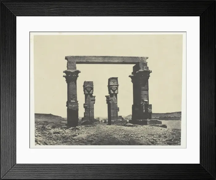 Framed Print : Temple de Kardassy, Nubie, 1849 / 51, printed 1852. Creator: Maxime du Camp Framed Print : Temple de Kardassy, Nubie, 1849 / 51, printed 1852. Creator: Maxime du Camp
