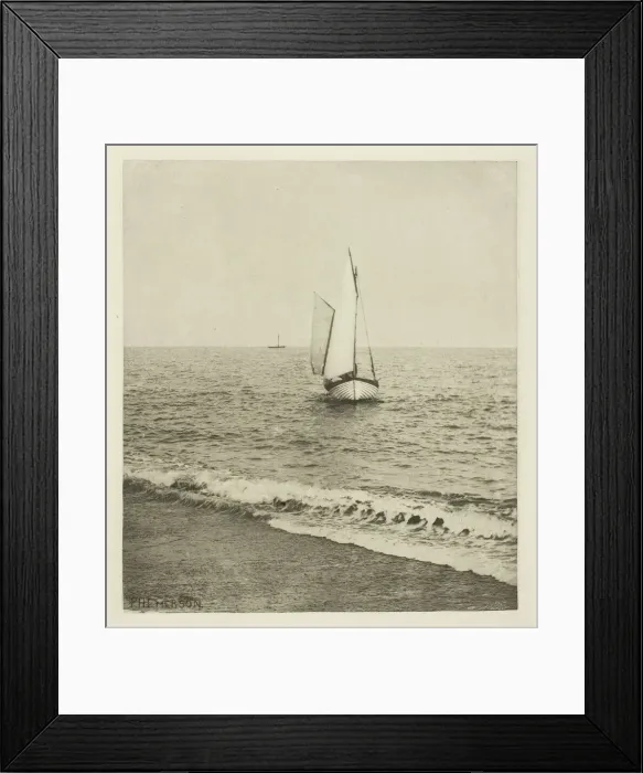 Framed Print : A Suffolk Shrimper Coming Ashore, c. 1883 / 87, printed 1888 Framed Print : A Suffolk Shrimper Coming Ashore, c. 1883 / 87, printed 1888