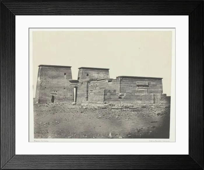 Framed Print : Temple De Dakkeh (Ancienne Pselcis); Nubie, 1849 / 51, printed 1852 Framed Print : Temple De Dakkeh (Ancienne Pselcis); Nubie, 1849 / 51, printed 1852