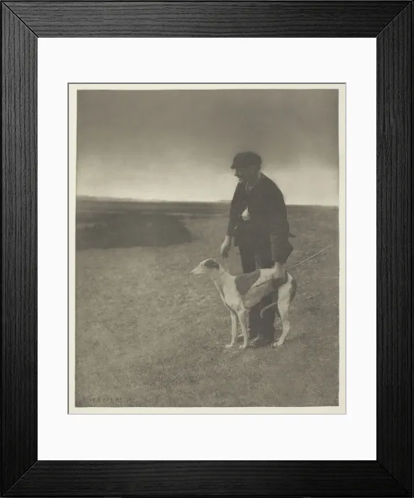 Framed Print : The Poacher - A Hare in View, (Suffolk), c. 1883 / 87, printed 1888 Framed Print : The Poacher - A Hare in View, (Suffolk), c. 1883 / 87, printed 1888