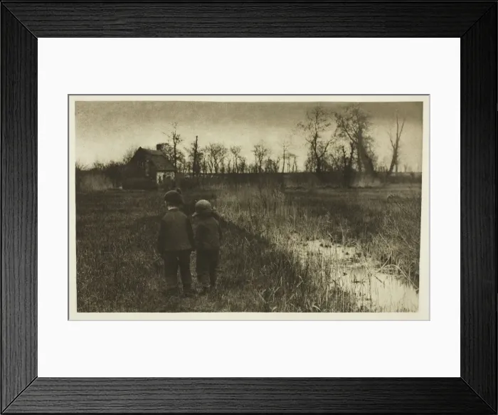 Framed Print : A Toad in the Path: Early Spring in Norfolk, c. 1883 / 87, printed 1888 Framed Print : A Toad in the Path: Early Spring in Norfolk, c. 1883 / 87, printed 1888