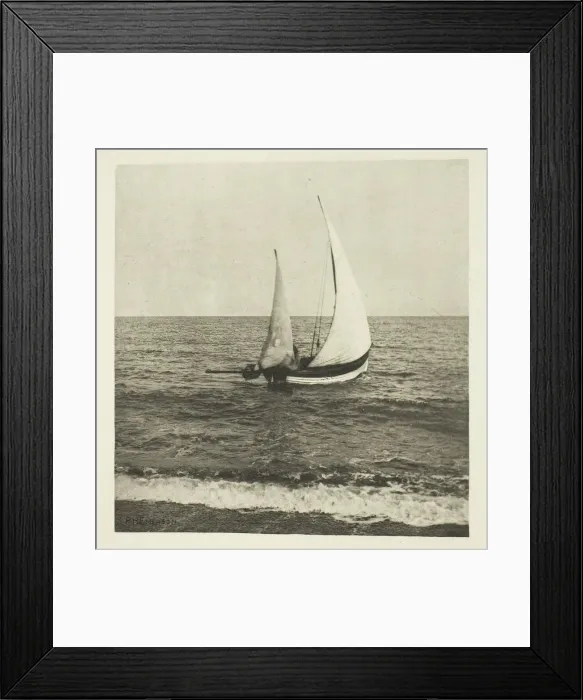 Framed Print : A Suffolk Shrimper Going Off, c. 1883 / 87, printed 1888 Framed Print : A Suffolk Shrimper Going Off, c. 1883 / 87, printed 1888