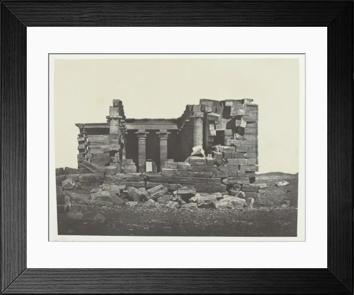 Framed Print : Temple De Maharakkah (Hiera Sycaminos Des Grecs);Nubie, 1849 / 51, printed 1852 Framed Print : Temple De Maharakkah (Hiera Sycaminos Des Grecs);Nubie, 1849 / 51, printed 1852