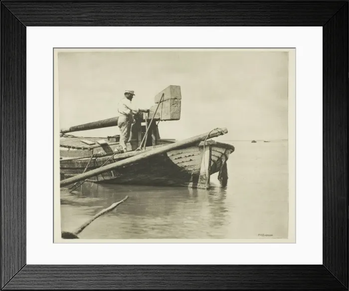 Framed Print : A Way Across the Marshes, c. 1883 / 87, printed 1888. Creator: Peter Henry Emerson Framed Print : A Way Across the Marshes, c. 1883 / 87, printed 1888. Creator: Peter Henry Emerson