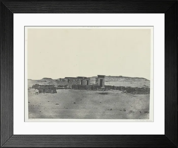 Framed Print : Temple et Village de Debod, Parembole de l Itineraire d Antonin;Nubie Framed Print : Temple et Village de Debod, Parembole de l Itineraire d Antonin;Nubie
