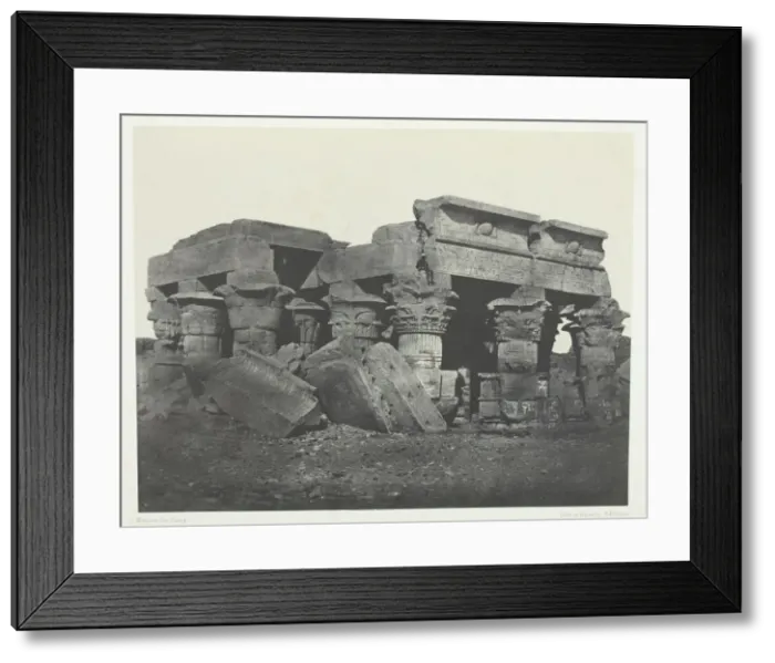 Framed Print : Temple d Ombos, Haute-Egypte, 1849 / 51, printed 1852. Creator: Maxime du Camp Framed Print : Temple d Ombos, Haute-Egypte, 1849 / 51, printed 1852. Creator: Maxime du Camp