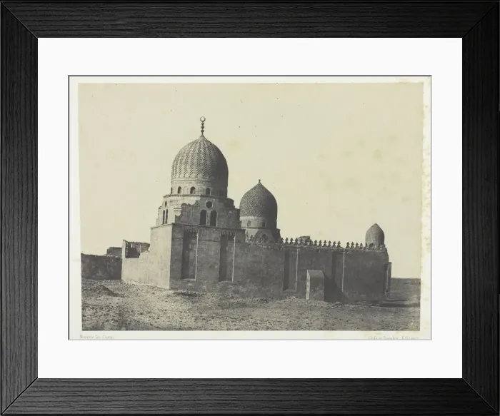 Framed Print : Tombeau de Sultans Mamelouks, Le Kaire, 1849 / 51, printed 1852. Creator: Maxime du Camp Framed Print : Tombeau de Sultans Mamelouks, Le Kaire, 1849 / 51, printed 1852. Creator: Maxime du Camp
