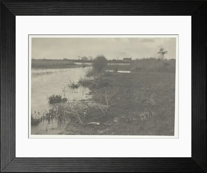 Framed Print : An Autumn Morning, 1886. Creator: Peter Henry Emerson Framed Print : An Autumn Morning, 1886. Creator: Peter Henry Emerson