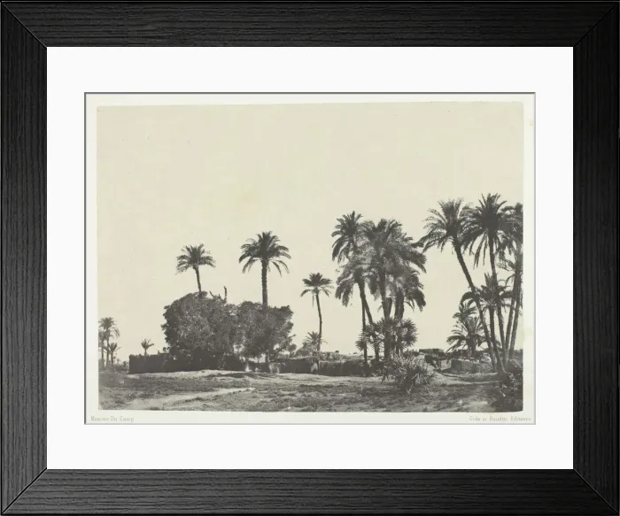 Framed Print : Village de Hamameh, Haute-Egypte, 1849 / 51, printed 1852. Creator: Maxime du Camp Framed Print : Village de Hamameh, Haute-Egypte, 1849 / 51, printed 1852. Creator: Maxime du Camp