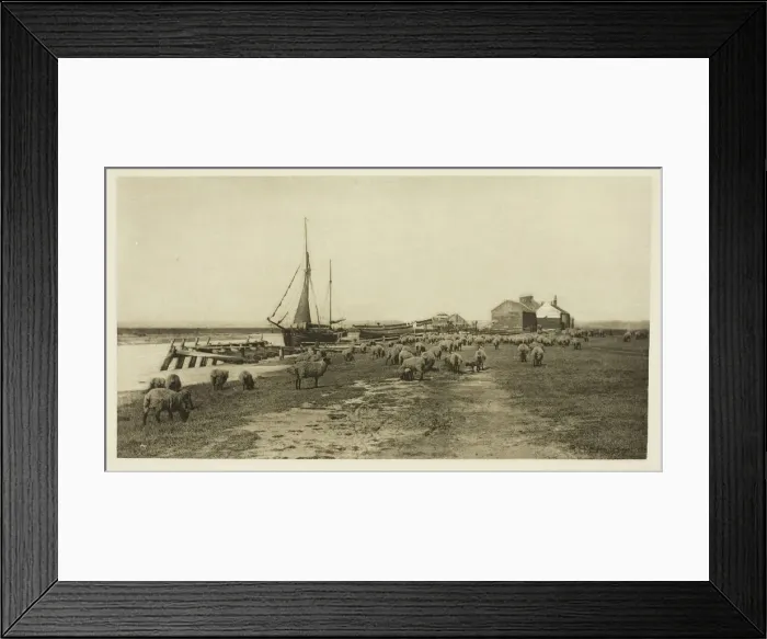 Framed Print : Blackshore, River Blythe (Suffolk), c. 1883 / 87, printed 1888 Framed Print : Blackshore, River Blythe (Suffolk), c. 1883 / 87, printed 1888