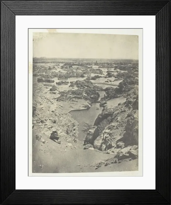 Framed Print : Vue Cavaliere De La Seconde Cataracte;Nubie, 1849 / 51, printed 1852 Framed Print : Vue Cavaliere De La Seconde Cataracte;Nubie, 1849 / 51, printed 1852