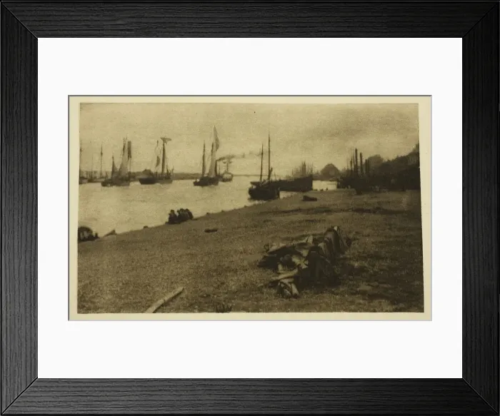 Framed Print : Bound for the North Sea, 1887. Creator: Peter Henry Emerson Framed Print : Bound for the North Sea, 1887. Creator: Peter Henry Emerson
