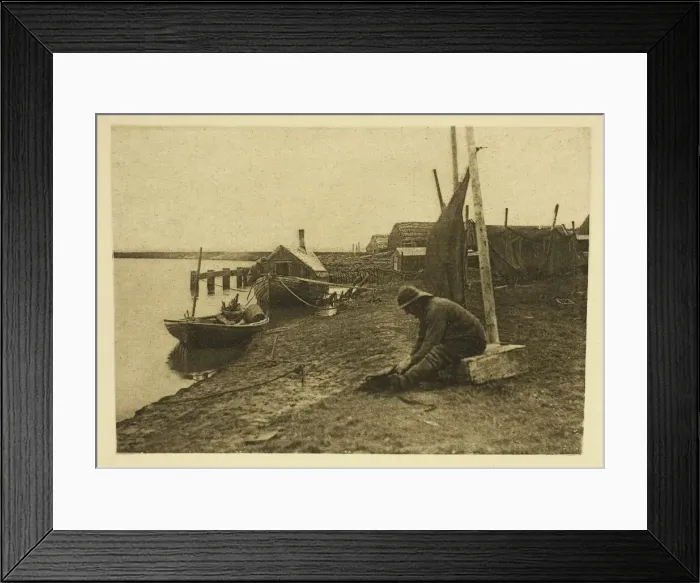 Framed Print : Breydon Smelters, 1887. Creator: Peter Henry Emerson Framed Print : Breydon Smelters, 1887. Creator: Peter Henry Emerson