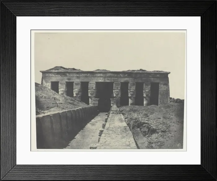 Framed Print : Vue Generale, Grand Temple de Denderah (Teutyres), Haute-Egypte, 1849 / 51 Framed Print : Vue Generale, Grand Temple de Denderah (Teutyres), Haute-Egypte, 1849 / 51