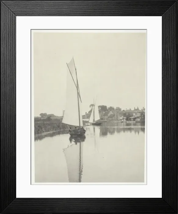 Framed Print : The Village of Horning, 1886. Creator: Peter Henry Emerson Framed Print : The Village of Horning, 1886. Creator: Peter Henry Emerson